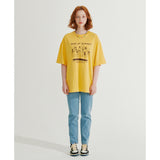 ダイビングプリントオーバーフィットTシャツ / DIVING PRINT OVERFIT T-SHIRT _ YELLOW