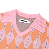 キルシーチェリーチェックニット / CHERRY CHECK KNIT SWEAT [PINK] (6656321388662)