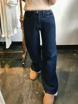 ワイドフィットデニムパンツ/WIDE FIT DARK BLUE DENIM PANTS [17789]
