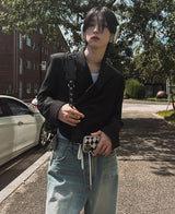 ルシッドクロップラップブレザー / [自主製作] Lucid crop wrap blazer (2 color)