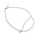 Two ways pearl necklace (6596667834486)