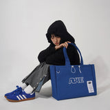 A LABEL CANVAS BAG (blue!)