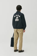 Cherry Bear Half Zipup Crewneck_Navy (6684835414134)