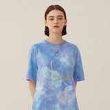 キルシービッグチェリー半袖Tシャツ／BIG CHERRY DYEING SHORT SLEEVE T-SHIRT[BLUE] (6695792640118)
