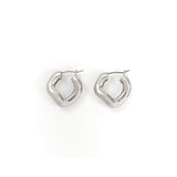 メタルウェーブリンクピアス / Metal Wave Link Earrings_Silver