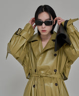 [自主製作] LUCAS leather trench coat 2 color (6678768746614)