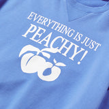 ホワイトピーチプリントスウェットシャツ / WHITE PEACH PRINT SWEATSHIRT_BLUE