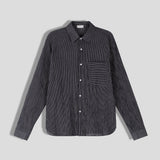 スモールチェックリネンオーバーシャツ (4 color)