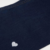 ワイドフィットハートシェイプ刺繍ジーンズ/CLASS:y  SEONYOU, LAPILLUS HAEUN, STAYC J, JOYURI WORN WIDE FIT HEART SHAPE EMBROIDERY JEAN [6887]