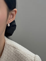 [92.5silver] water pearl earrings