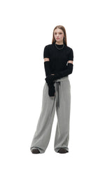 ヘリンボーンワイドパンツ/HERRINGBONE WIDE PANTS