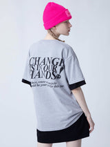 サステナブルキャンペーンTシャツ/SUSTAINABLE FASHION CAMPAIGN 1/2 T-SHIRT_GRAY