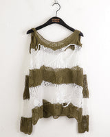 Bild Vintage Damage Stripe Long-Sleeved Knitwear
