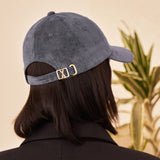 VA Square Suede Ball Cap / Charcoal