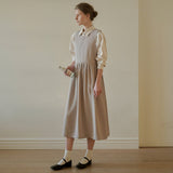 シャーリングスリーブレスドレス / Shirring sleeveless dress