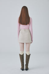 ツイードミニスカート / Tweed Mini Skirt [Beige]