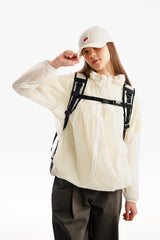 CHERRY HOODIE WINDBREAKER [IVORY]