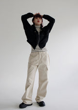 スエードステッチジャケット/Suede Stitch Jacket (2color)
