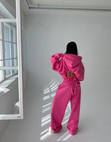 Valen Napping Backless Hoodie