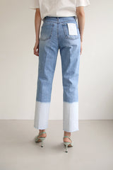 コンビストレートデニムパンツ / FF-34 / COMBI STRAIGHT DENIM PANTS