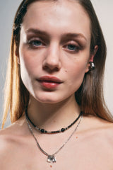 NO.318 [BLACK] GEOMETRY SQUARE EARCUFF