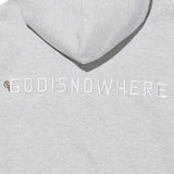 オーバーフィットレタリングパーカー/OVERFIT LETTERING HOODIE-MELANGE GREY