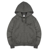 オールウェイズジップアップフーディ / ALWAYS ZIP-UP HOODIE(CHARCOAL PIGMENT-DYED)