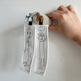 Cat butlers and elongated cat fabric bookmarks