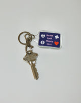 777 pony keyring