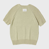 オーガニックコットンハーフスリーブニット/ORGANIC COTTON HALF SLEEVE KNIT (PISTACHIO)