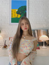 cotton candy cardigan set (6686090297462)