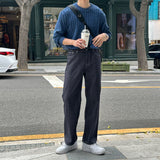 クボセミワイドローデニムパンツ / Kubo Semi-Wide Raw Denim Pants (2 colors)