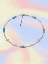 aqua pink Necklace