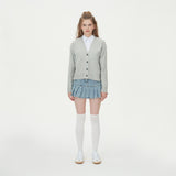 WOOL CROP KNIT CARDIGAN_MINT (6610810830966)