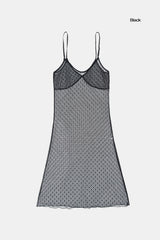 Bustier see-through slip one piece