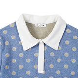 BLOOM COLLAR T-SHIRT_BLUE (6600102772854)