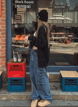 フレッチャーウォッシングワイドデニムパンツ