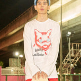 ザキャットフェイスロングスリーブTシャツ / The Cat Face Long Sleeve T-Shirt (3color)
