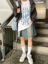 トゥインクルスターレタリング半袖シャツ / Twinkle star lettering short-sleeved shirt