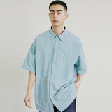 ナイロンランドリーシャツ / NYLON LAUNDRY SHIRT BLUE