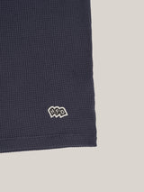 WAFFLE COTTON TOP [ NAVY ]