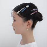 パフィーヘアクリップpuffy heart hair clip