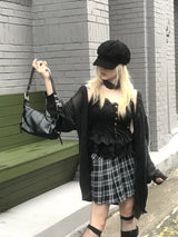 Preppy Pleated Tennis Check Skirt