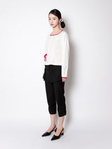 WRAP CAPRI PANTS (BLACK)