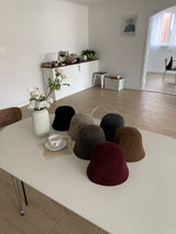 ASCLO Wool Simple Bucket Hat (6color)