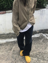 Robust one tuck cotton pants