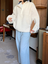 フリースプルオーバー