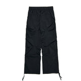 クリースナイロンバンディングパンツ / CREASE NYLON BANDING PANTS_BK