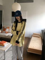 Royle track color combination overfit long sleeve t-shirt