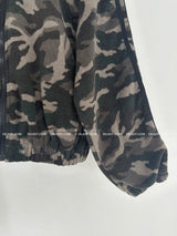 [UNISEX] Camo fleece oversized fit zip-up